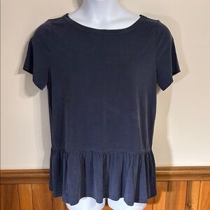 Elegant Navy Blue Women's Top